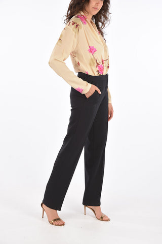 High Waist Straight Fit Pants