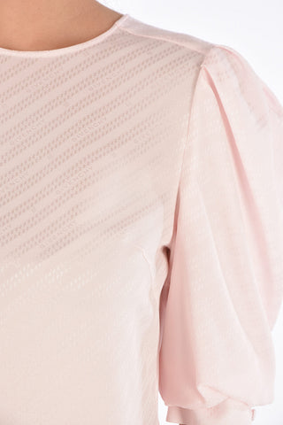 Silk Pouf Sleeve Top