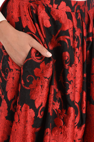Gonna Flare Jacquard a Due Tasche