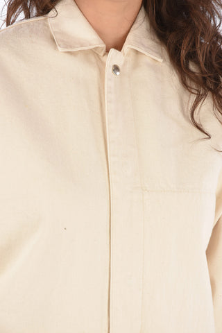 Denim Snap Button Trench