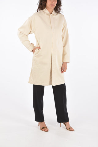 Denim Snap Button Trench
