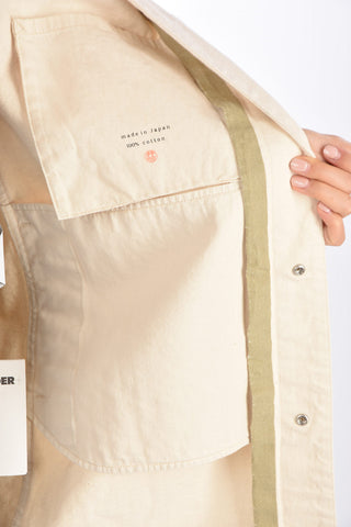 Denim Snap Button Trench