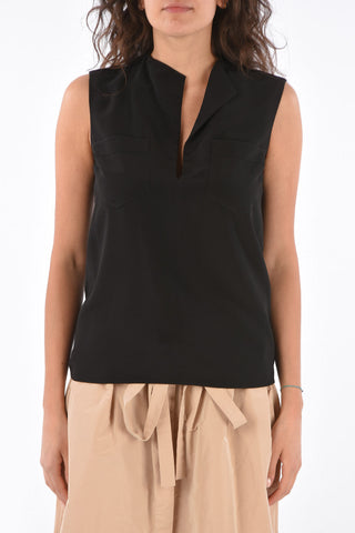 Silk Sleeveless Top