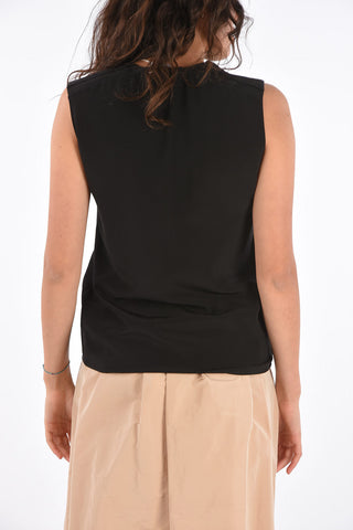 Silk Sleeveless Top