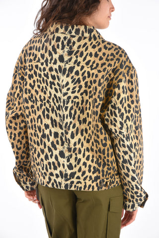 Animal Printed Denim Jacket