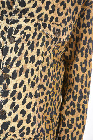 Animal Printed Denim Jacket