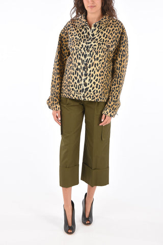 Animal Printed Denim Jacket