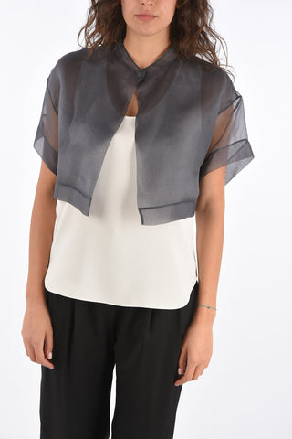 Silk One Button Shrug