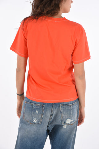 T-shirt Oversized con Stampa Frontale
