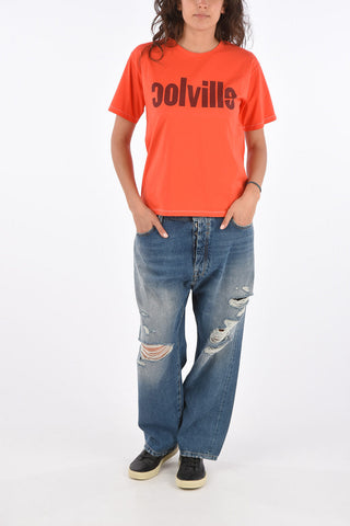 T-shirt Oversized con Stampa Frontale