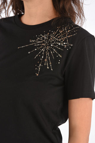 T-shirt with Beaded Embroidery