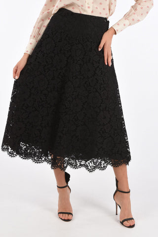 GARAVANI Lace Flared Skirt