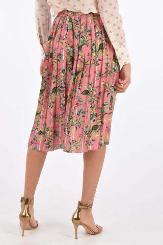 Printed Accordion Skirt