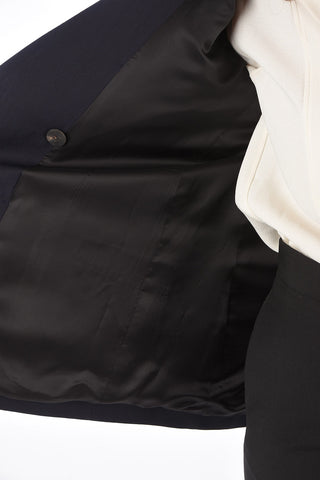 Blazer Doppiopetto con Tasche a Toppa