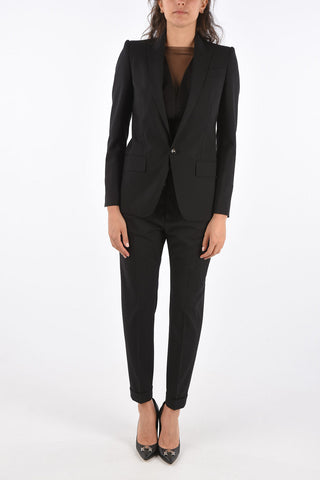 Lined Peaked Lapel Suit