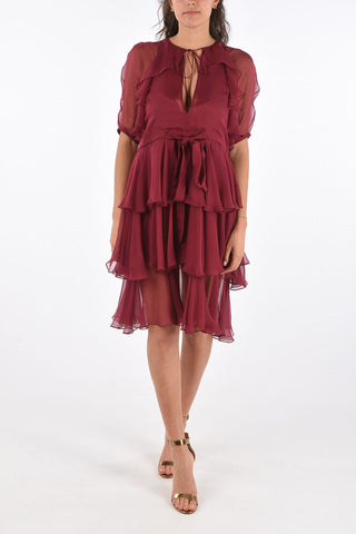 Draped Asymmetrical Dress