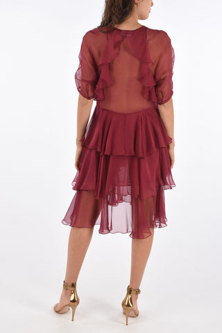 Draped Asymmetrical Dress