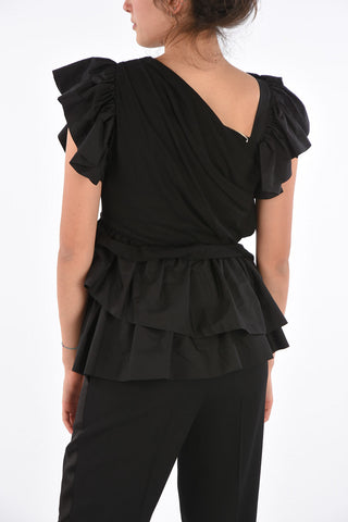 Draped Flounced Top