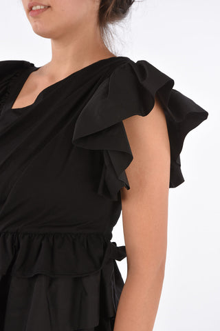 Draped Flounced Top