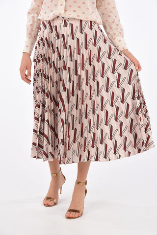 GARAVANI Monogram Accordion Skirt