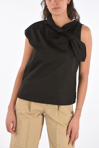 Sleeveless Crew-Neck Top