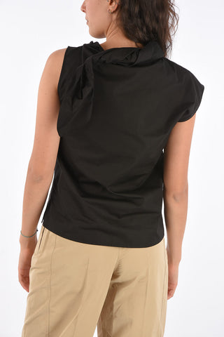 Sleeveless Crew-Neck Top