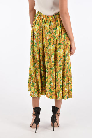 Floral Printed Unstructured Skirt