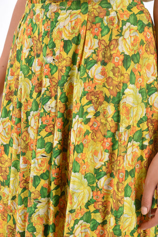 Floral Printed Unstructured Skirt