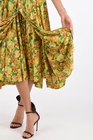 Floral Printed Unstructured Skirt