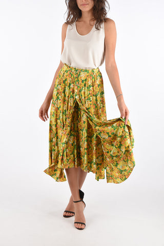 Floral Printed Unstructured Skirt