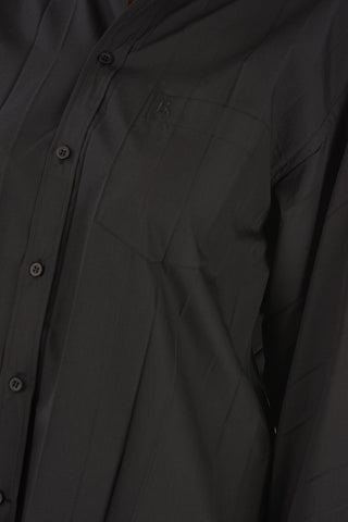 Accordion Shirt with Spread Collar