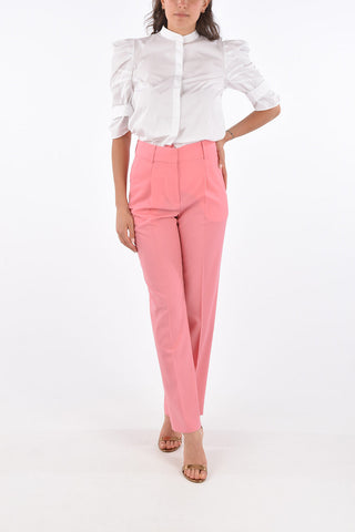 High Waist Single Pleat Pants