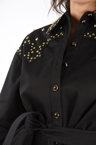Denim Studded Jacket