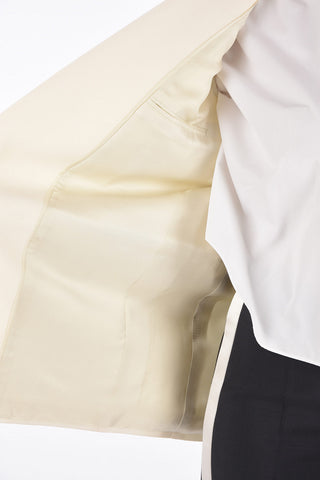 Double-Breasted Peaked Lapel Blazer