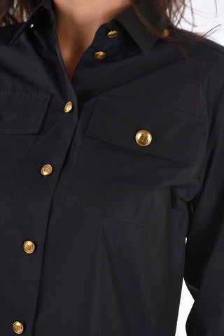 Two Pocket Spread Collar Shirt