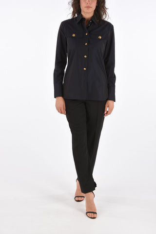 Two Pocket Spread Collar Shirt