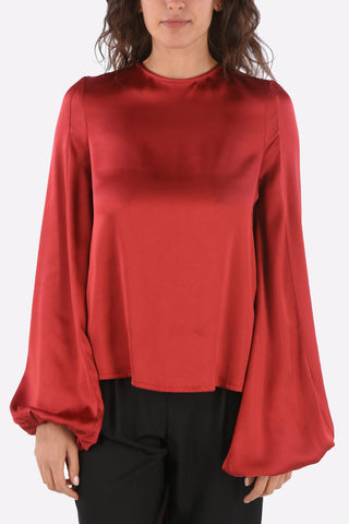 Unstructured Long Sleeve Blouse