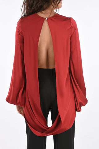 Unstructured Long Sleeve Blouse