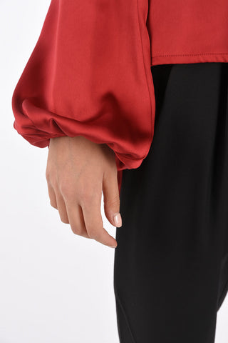 Unstructured Long Sleeve Blouse