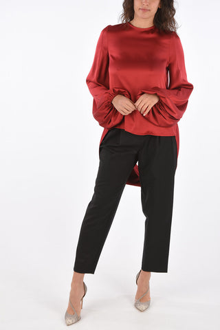 Unstructured Long Sleeve Blouse