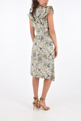 ÉTOILE Belted CORALINE Flared Dress