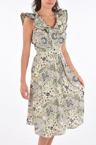 ÉTOILE Belted CORALINE Flared Dress