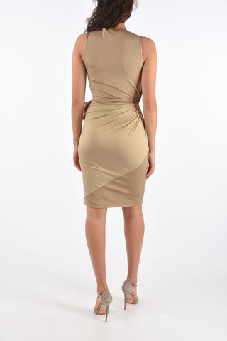 Draped Sleeveless Dress