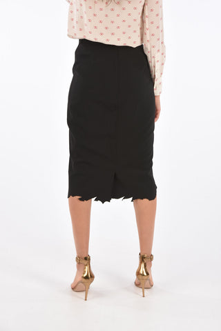Distressed Kissing cuffs Tulip Skirt