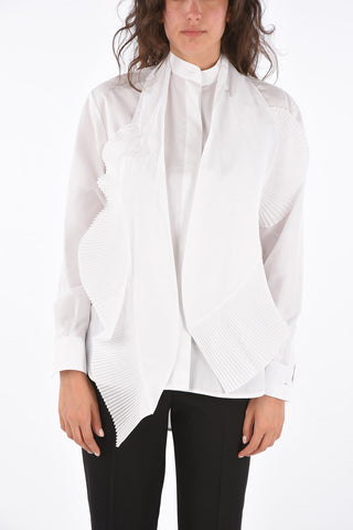 Blusa Tie Neck Drappeggiata