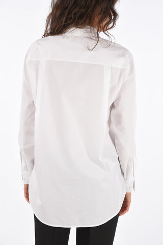 Blusa Tie Neck Drappeggiata
