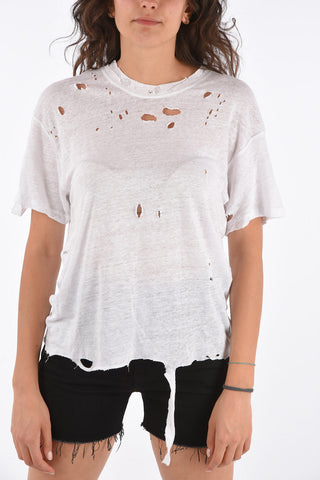 Linen Distressed T-shirt