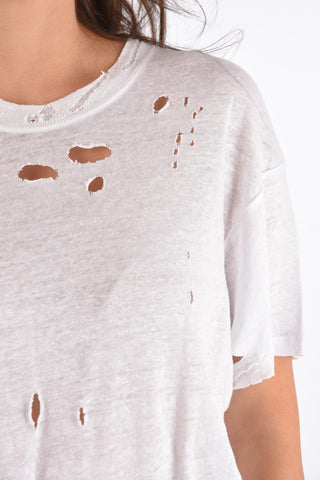 Linen Distressed T-shirt
