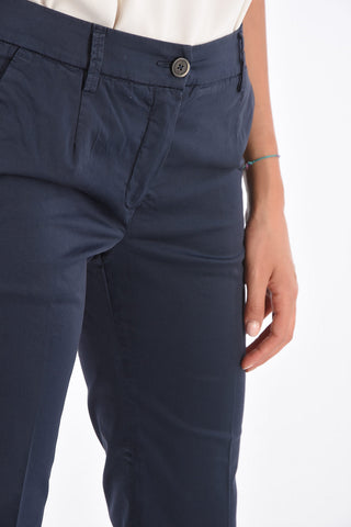 Cuffed Hem Cropped Pants