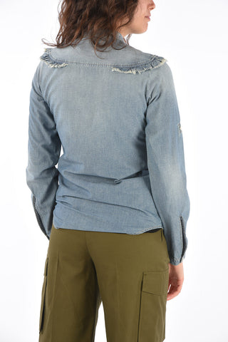 Denim VEGA Pin Tuck Shirt
